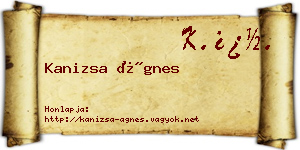 Kanizsa Ágnes névjegykártya